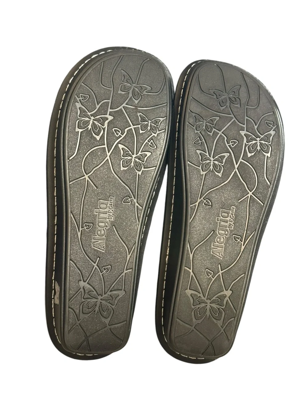 Alegria Leather Floral Comfort Sandals EU 41 US 10–10.5